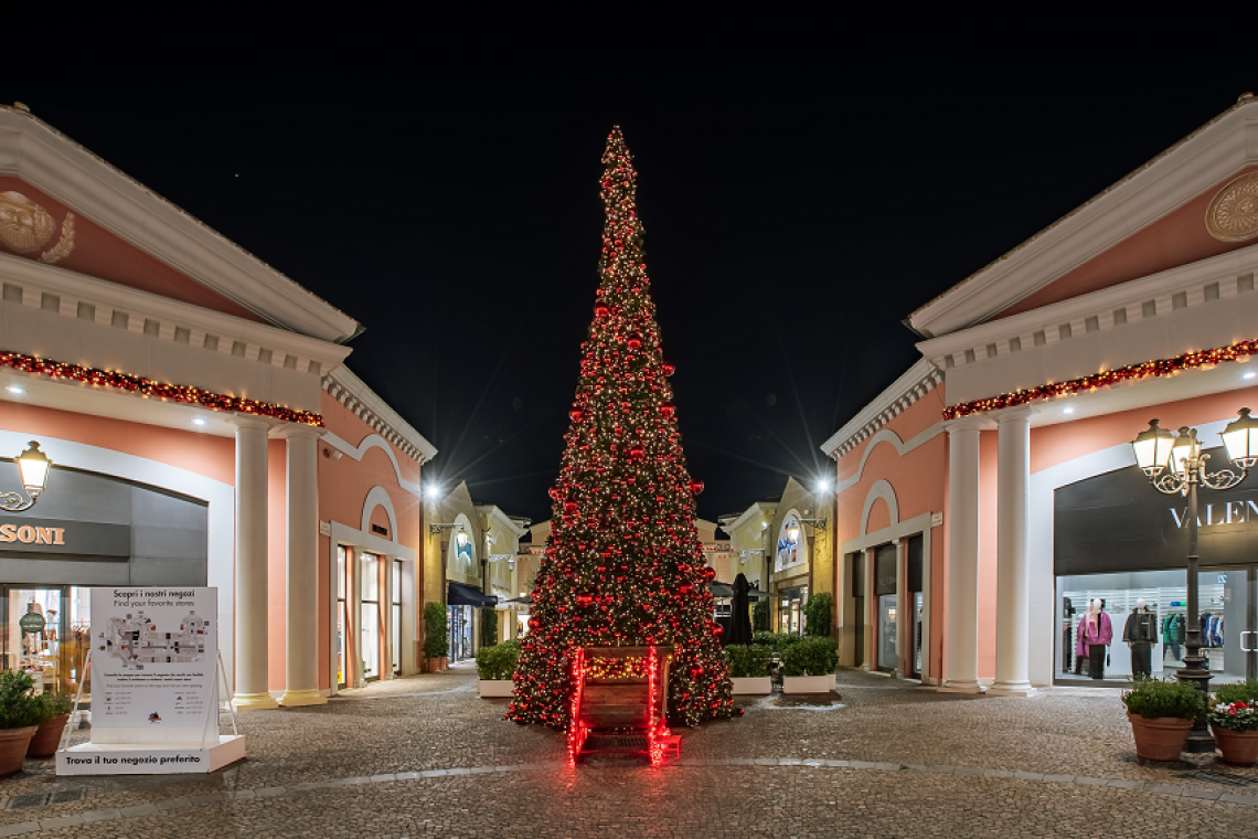 Sabato 15 novembre il Natale prende vita a Castel Romano Designer Outlet con le luci e le note Disney 